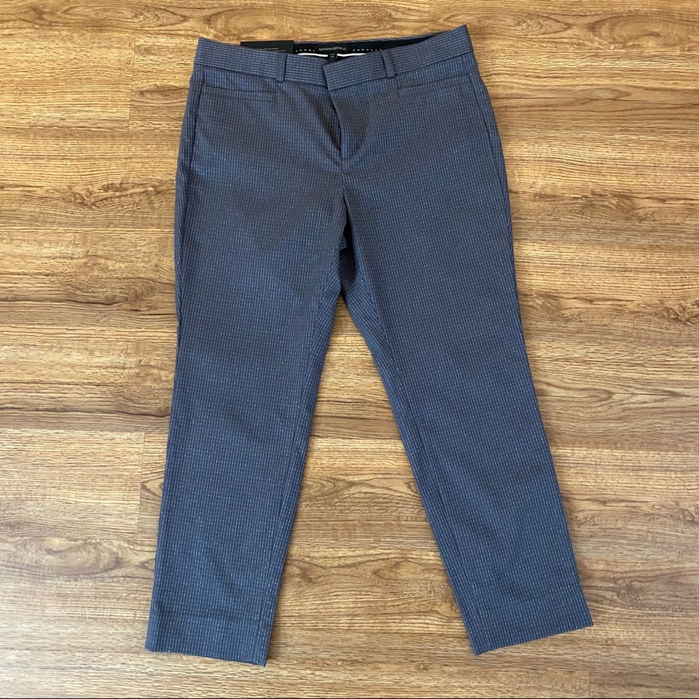 Banana Republic Gray Stripe Sloan Trousers